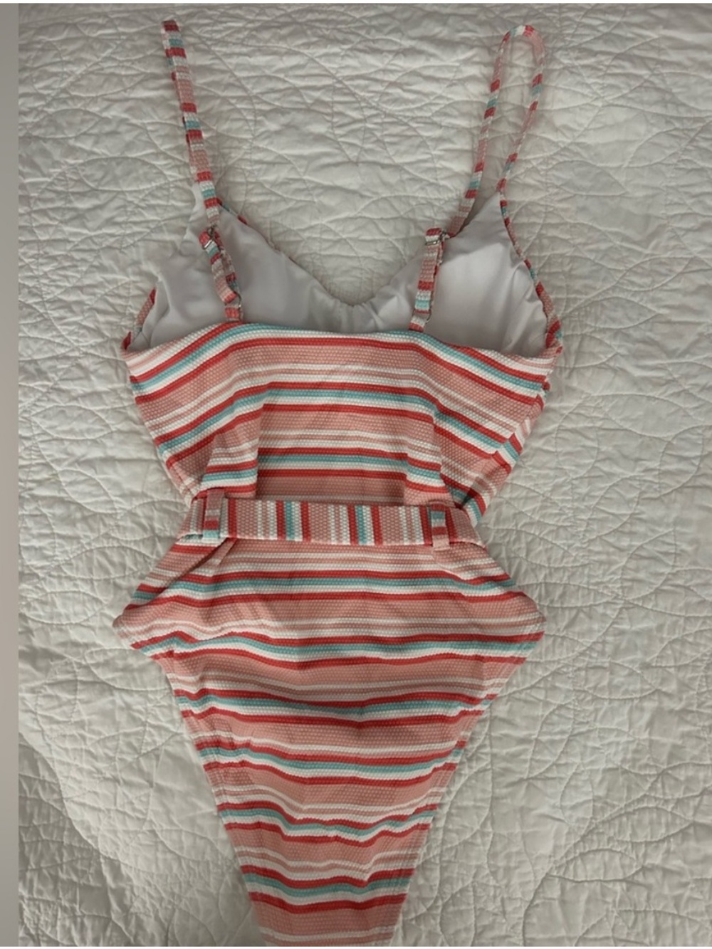 NWT Splendid Atmos Belted One-Piece Swimsuit - Picture 4 of 7